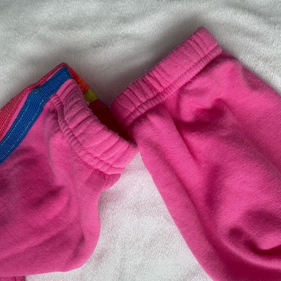 Aviator Nation Hot Pink Women’s 5 stripe sweatpant joggers  Size XS - Picture 9 of 9